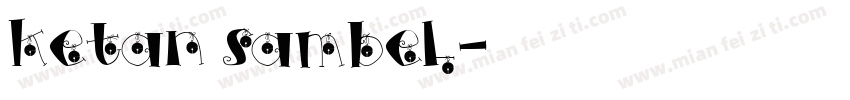 ketan sambel字体转换
